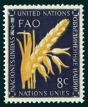 UN Scott #24 - 8c value: Issued to honor the Food and Agriculture Organization FAO