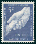 UN Scott #5 - 5c value: UN International Children's Emergency Fund UNICEF